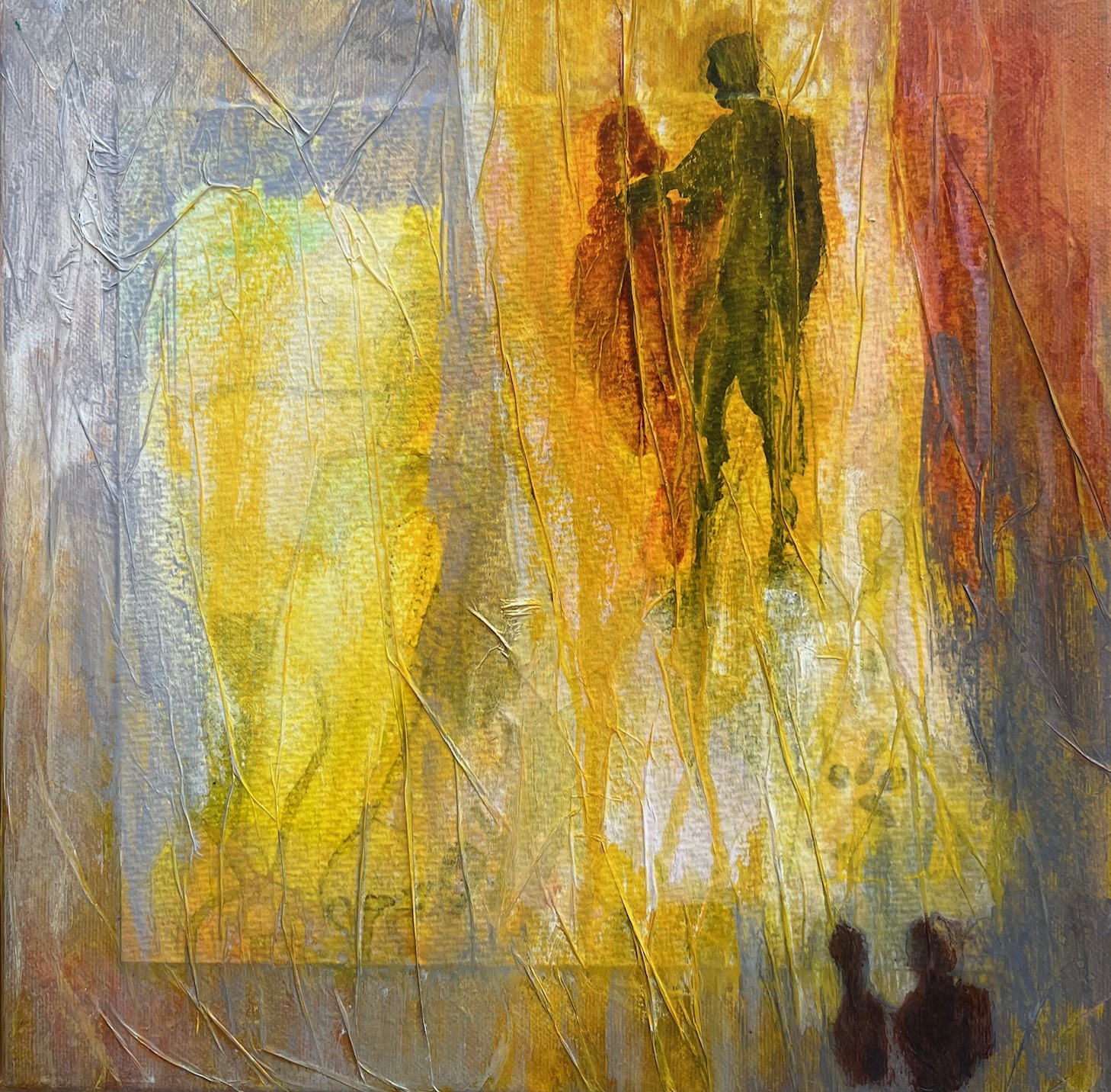 samen op weg afmeting 30x30cm