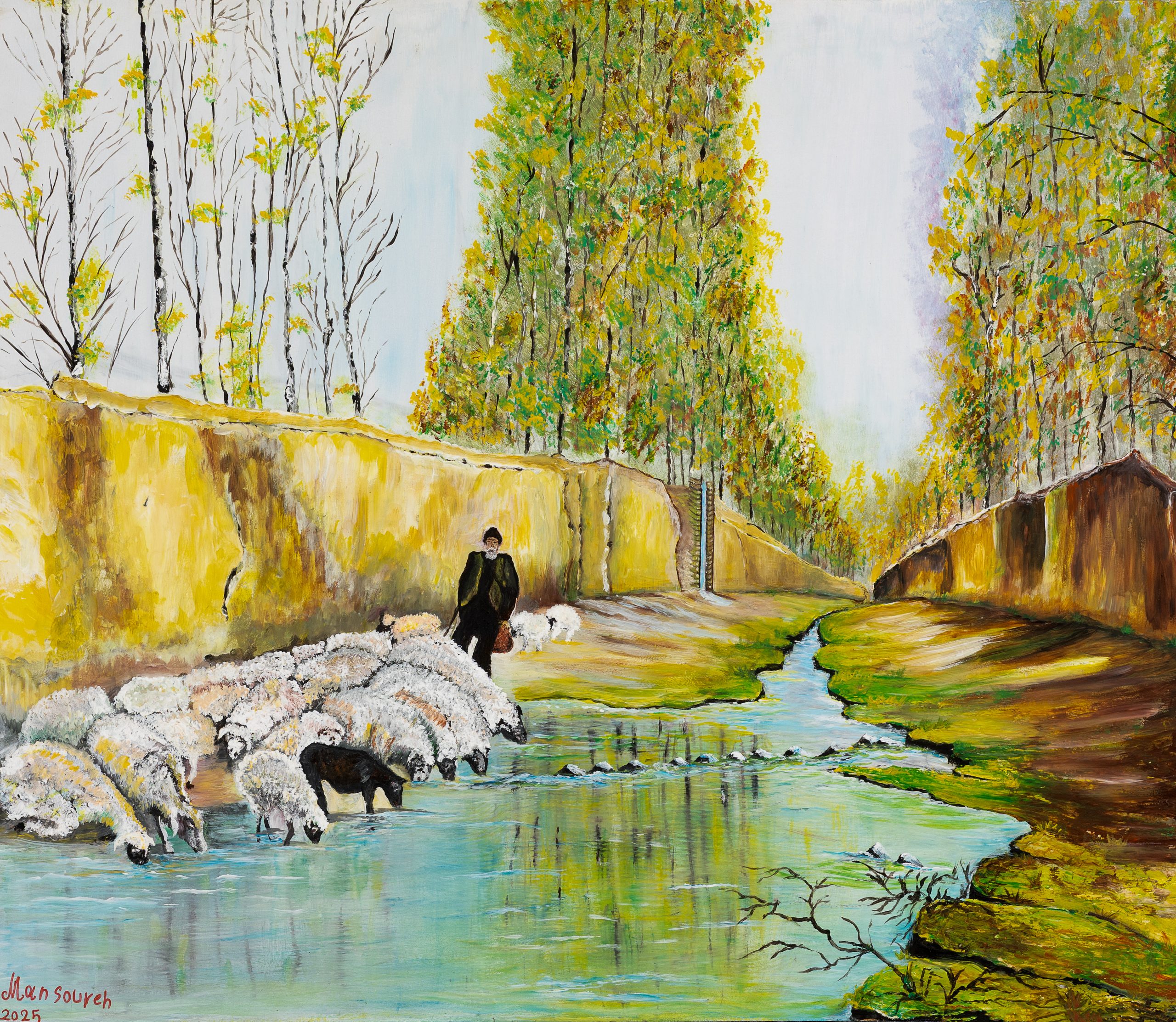 De stroom van het leven 60x80cm