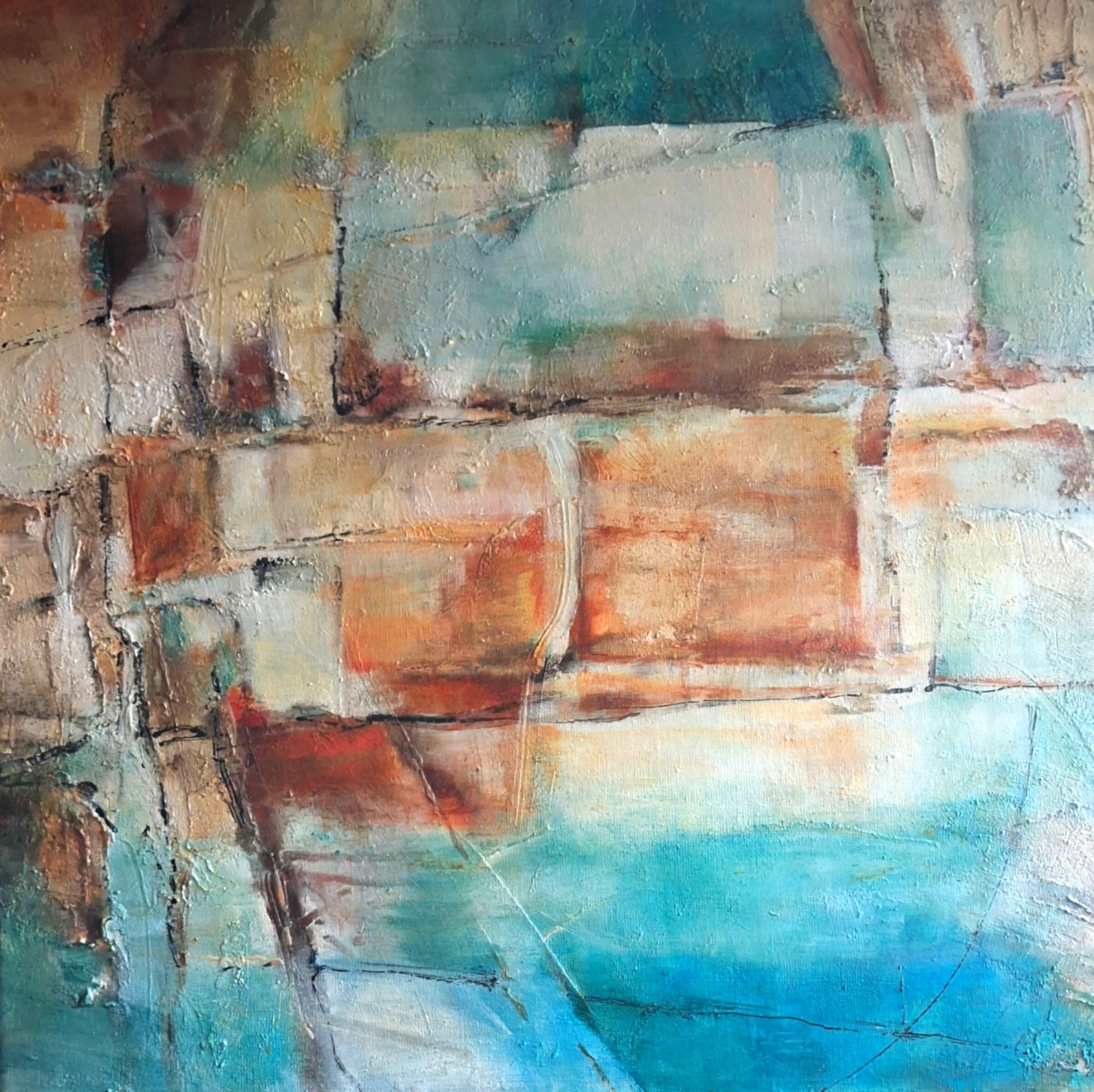 Impressie architectuur 60x60cm