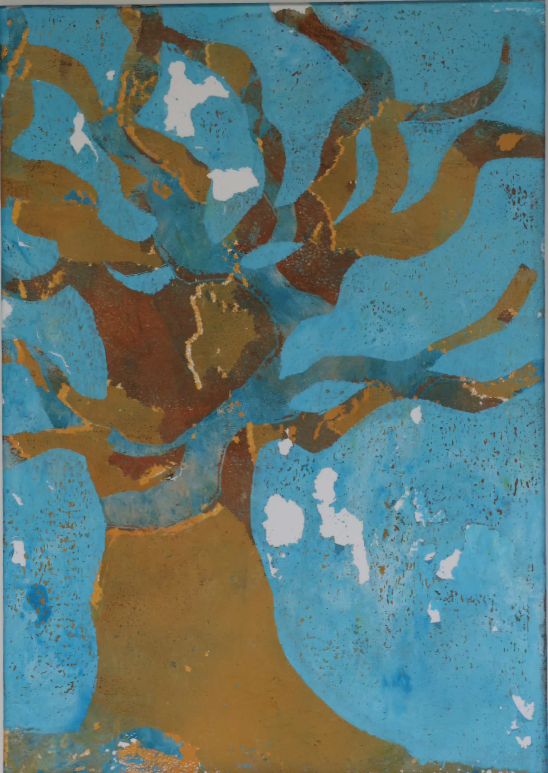 boom (acryl met gelliplate) boom (acryl met gelliplate)